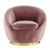 Buttercup Performance Velvet Swivel Chair EEI-5005-GLD-DUS