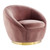 Buttercup Performance Velvet Swivel Chair EEI-5005-GLD-DUS