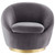 Buttercup Performance Velvet Swivel Chair EEI-5005-GLD-GRY