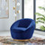 Buttercup Performance Velvet Swivel Chair EEI-5005-GLD-NAV