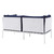 Harmony 5-Piece  Sunbrella® Outdoor Patio Aluminum Furniture Set EEI-4924-WHI-NAV-SET