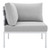 Harmony 8-Piece  Sunbrella® Outdoor Patio Aluminum Sectional Sofa Set EEI-4945-GRY-GRY-SET