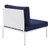 Harmony 8-Piece  Sunbrella® Outdoor Patio Aluminum Sectional Sofa Set EEI-4944-WHI-NAV-SET