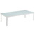 Harmony 8-Piece  Sunbrella® Outdoor Patio Aluminum Sectional Sofa Set EEI-4940-WHI-GRY-SET