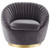 Whirr Tufted Performance Velvet Swivel Chair EEI-5002-GLD-GRY
