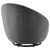 Whirr Tufted Fabric Swivel Chair EEI-5003-BLK-CHA