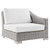 Conway Outdoor Patio Wicker Rattan 6-Piece Sectional Sofa Furniture Set EEI-5094-WHI