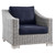 Conway 5-Piece Outdoor Patio Wicker Rattan Furniture Set EEI-5097-NAV