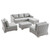 Conway 5-Piece Outdoor Patio Wicker Rattan Furniture Set EEI-5097-GRY