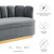 Victoria Channel Tufted Performance Velvet Sofa EEI-5017-GRY