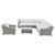 Conway Outdoor Patio Wicker Rattan 7-Piece Sectional Sofa Furniture Set EEI-5098-WHI