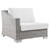 Conway Outdoor Patio Wicker Rattan 5-Piece Sectional Sofa Furniture Set EEI-5093-WHI