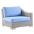 Conway Outdoor Patio Wicker Rattan 5-Piece Sectional Sofa Furniture Set EEI-5093-LBU
