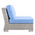 Conway Outdoor Patio Wicker Rattan 7-Piece Sectional Sofa Furniture Set EEI-5098-LBU