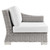 Conway Outdoor Patio Wicker Rattan 6-Piece Sectional Sofa Furniture Set EEI-5099-WHI