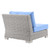 Conway Outdoor Patio Wicker Rattan 6-Piece Sectional Sofa Furniture Set EEI-5099-LBU