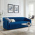 Announce Performance Velvet Channel Tufted Sofa EEI-5053-NAV