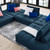 Saunter Tufted Fabric Fabric 5-Piece Sectional Sofa EEI-5210-AZU