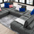 Saunter Tufted Fabric Fabric 5-Piece Sectional Sofa EEI-5210-GRY