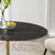 Lippa 42"  Oval Artificial Marble Dining Table EEI-5226-GLD-BLK