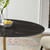 Lippa 48"  Oval Artificial Marble Dining Table EEI-5227-GLD-BLK