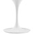 Lippa 40" Square Dining Table EEI-5177-WHI-CHE