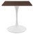 Lippa 28" Square Dining Table EEI-5163-WHI-CHE