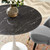 Lippa 36" Artificial Marble Dining Table EEI-5168-WHI-BLK