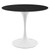 Lippa 36" Artificial Marble Dining Table EEI-5168-WHI-BLK