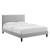 Phillipa Performance Velvet Twin Platform Bed MOD-6900-LGR