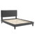 Phillipa Performance Velvet Full Platform Bed MOD-6924-CHA