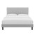 Phillipa Performance Velvet Full Platform Bed MOD-6924-LGR