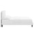 Phillipa Performance Velvet Full Platform Bed MOD-6924-WHI