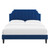 Sienna Performance Velvet Full Platform Bed MOD-6914-NAV