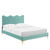 Current Performance Velvet Full Platform Bed MOD-6730-MIN