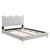 Current Performance Velvet Full Platform Bed MOD-6730-LGR