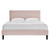 Garcelle Performance Velvet Twin Platform Bed MOD-7044-PNK