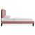 Alessi Performance Velvet Full Platform Bed MOD-7037-DUS