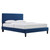 Roxanne Performance Velvet Twin Platform Bed MOD-7042-NAV