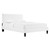 Garcelle Performance Velvet Full Platform Bed MOD-7040-WHI