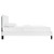 Garcelle Performance Velvet Full Platform Bed MOD-7040-WHI