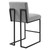 Indulge Channel Tufted Fabric Counter Stool EEI-4653-LGR