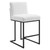 Indulge Channel Tufted Fabric Counter Stool EEI-4653-WHI