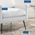 Chesapeake Fabric Armchair EEI-4631-BLK-WHI