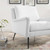 Chesapeake Fabric Armchair EEI-4631-BLK-WHI