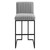 Indulge Channel Tufted Fabric Bar Stool EEI-4654-LGR