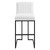 Indulge Channel Tufted Fabric Bar Stool EEI-4654-WHI