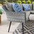 Endeavor Outdoor Patio Wicker Rattan Sectional Sofa EEI-4658-GRY-GRY