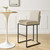 Indulge Channel Tufted Fabric Bar Stool EEI-4654-BEI