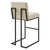 Indulge Channel Tufted Fabric Bar Stool EEI-4654-BEI